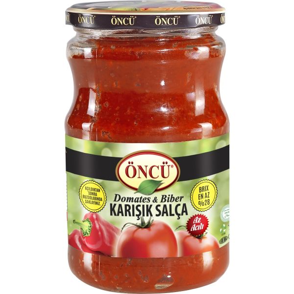 &Ouml;nc&uuml; Mixed Pepper & Tomato Paste &ndash; 370 g