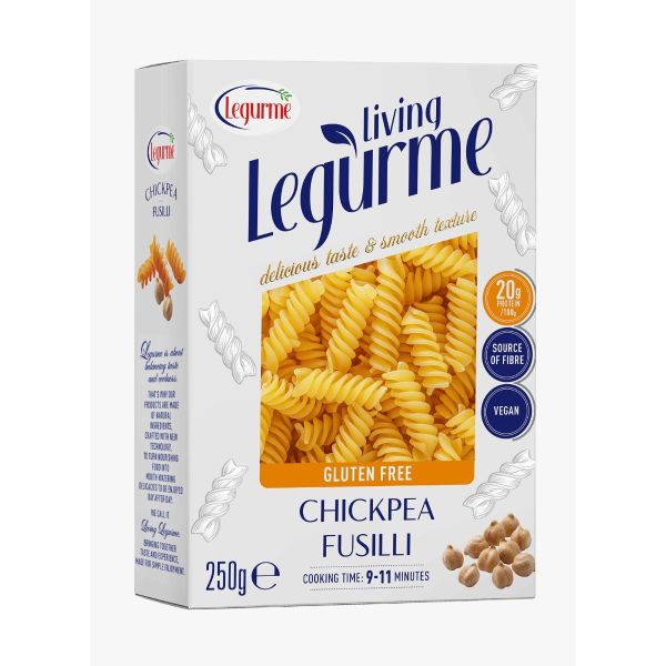Legurme Chickpea Gluten Free Vegan Fusilli Pasta 250 gr