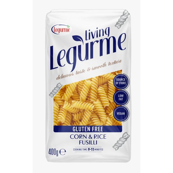 Legurme Corn & Rice Gluten Free Vegan Fusilli Pasta 400 gr